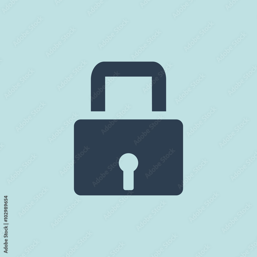 Icon of Lock. EPS-10. Icon of Lock. EPS-10.