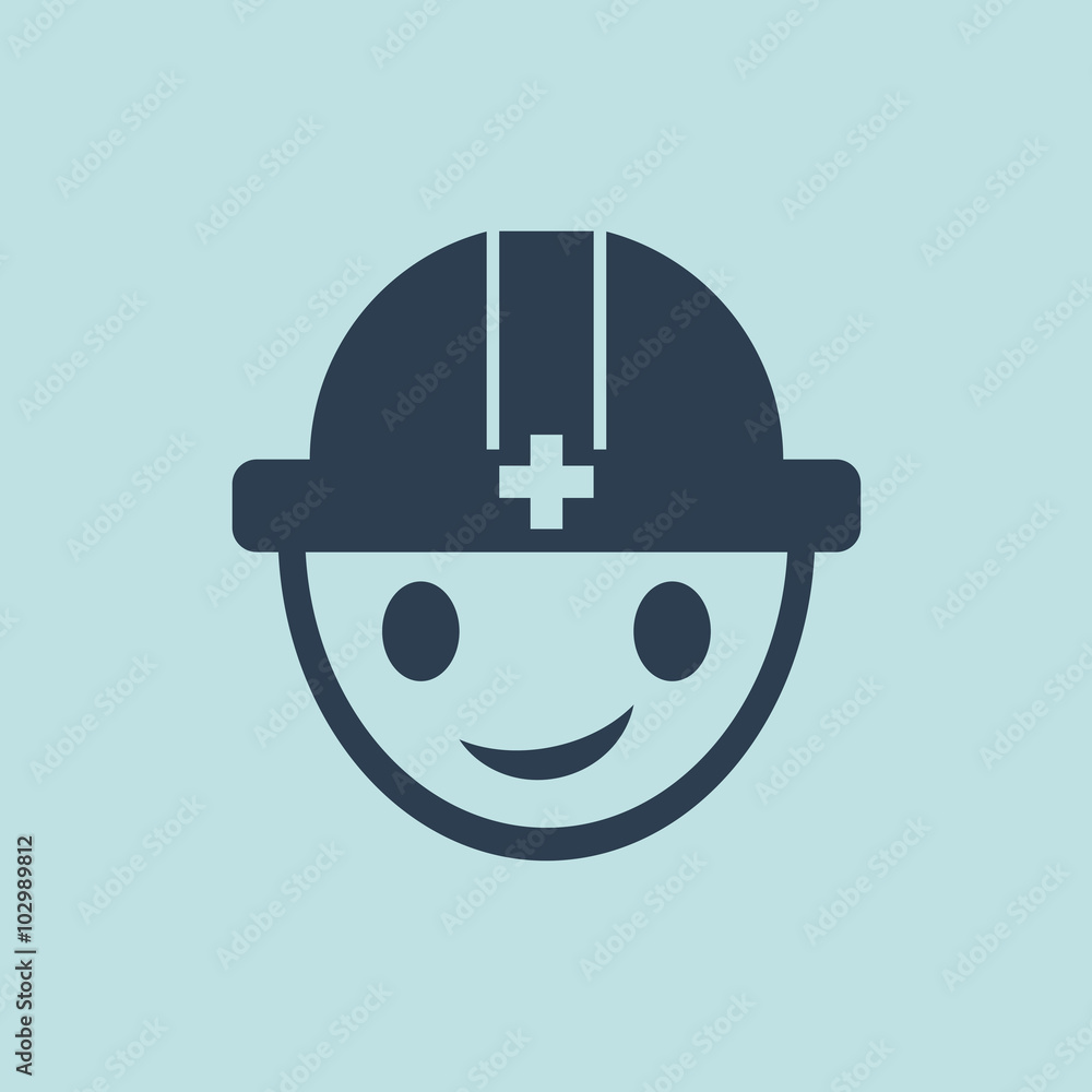 Icon of Engineer. EPS-10. Icon of Engineer. EPS-10.