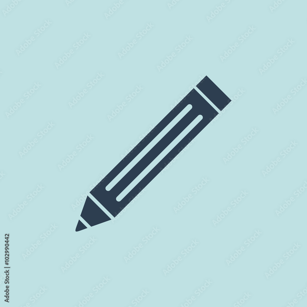 Icon of Pencil. EPS-10. Icon of Pencil. EPS-10.