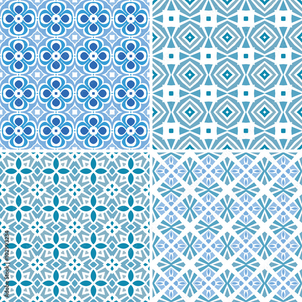 Fototapeta premium Seamless patterns