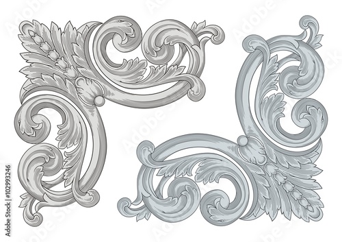 Corner Frame Ornament vector