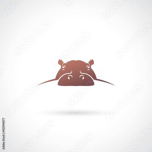 Hippopotamus label 