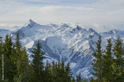 Austrian Alps peaks