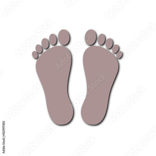 Two footprint icon