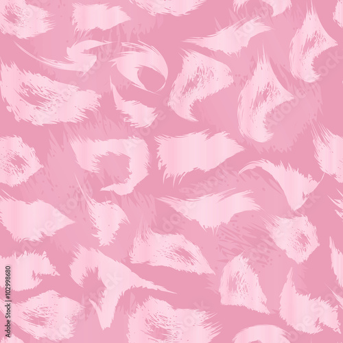 Leopard print pattern. Repeating seamless vector animal background 