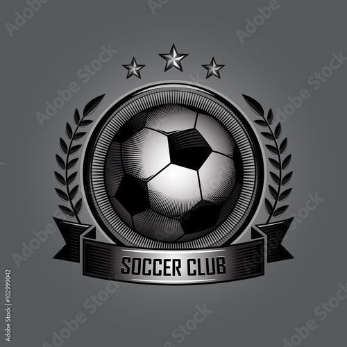 retro soccer ball emblems