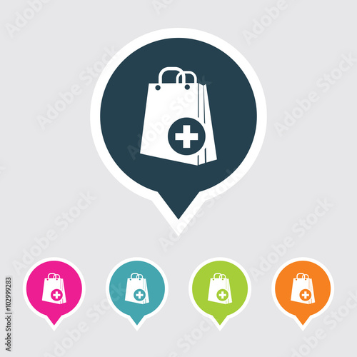 Icon of Shopping Bag in Multi Color Circle & Square Shape. Eps-10. Free Download Icon of Shopping Bag in Multi Color Circle & Square Shape. Eps-10. - GFXLoad