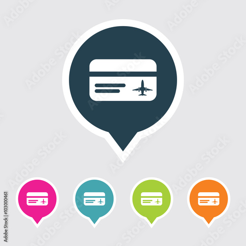 Icon of Travel Card in Multi Color Circle & Square Shape. Eps-10. Free Download Icon of Travel Card in Multi Color Circle & Square Shape. Eps-10. - GFXLoad
