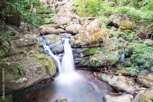 Waterfall Deep forest waterfall at Sapun.