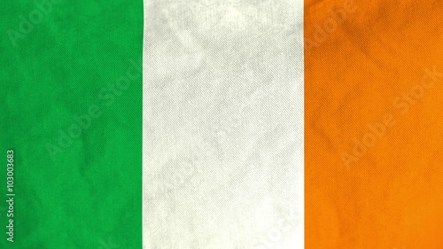 Irish flag waving in the wind (full frame footage in 4K UHD resolution).