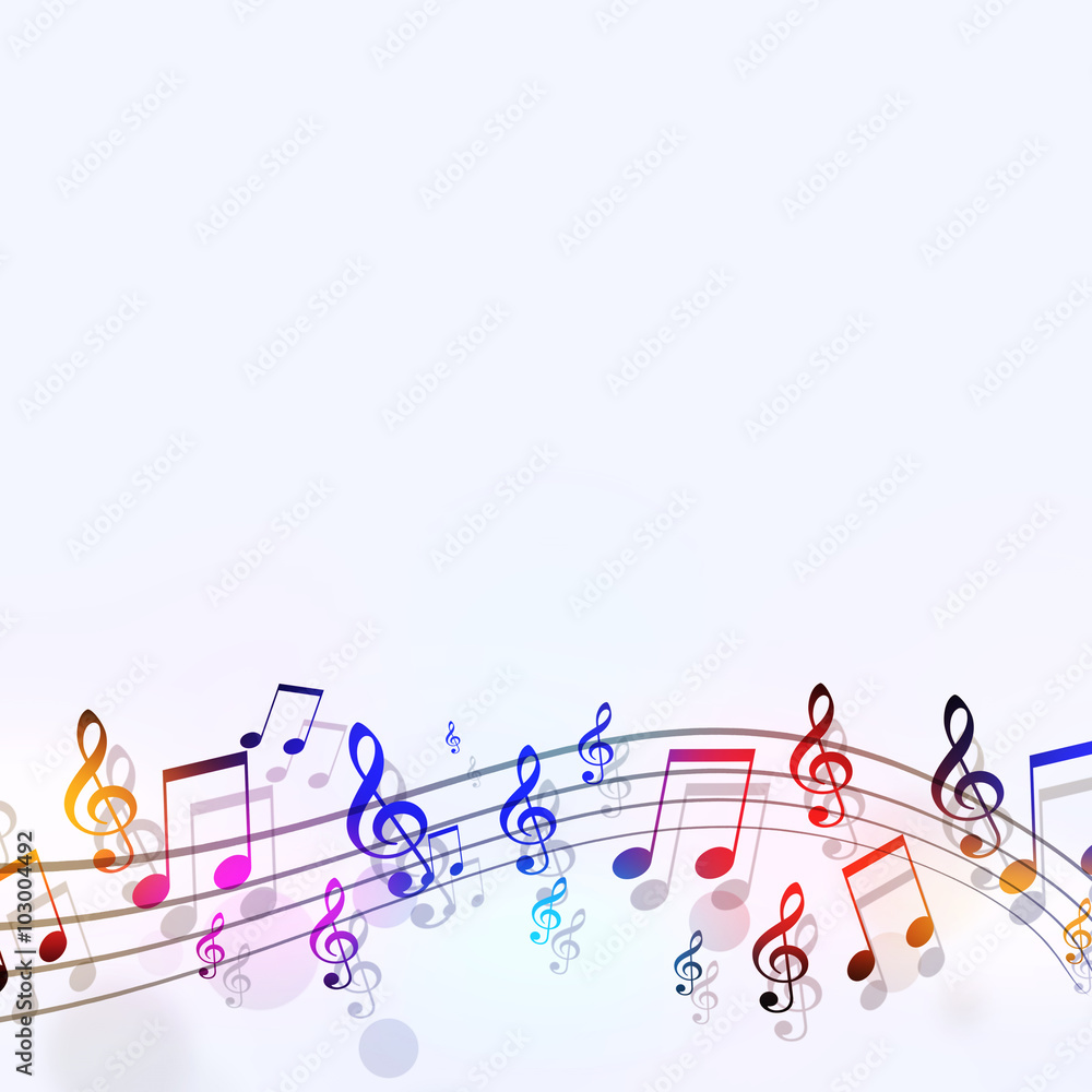 Music Multicolor Notes