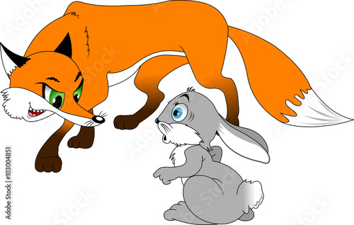 rabbit and fox