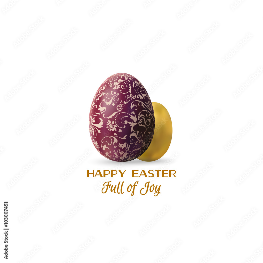 Easter background. Vector Easter decorated chocolate and golden eggs, vector design Easter background. Vector Easter decorated chocolate and golden eggs, vector design