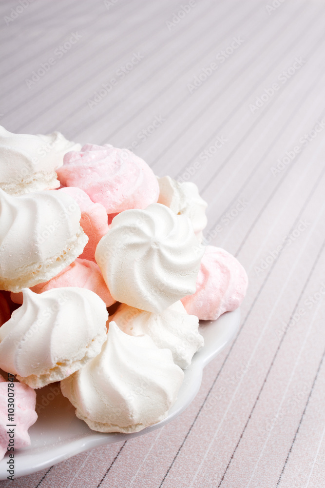 small spiral meringues - shallow depth of field small spiral meringues - shallow depth of field