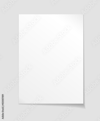 Empty sheet of paper template photo