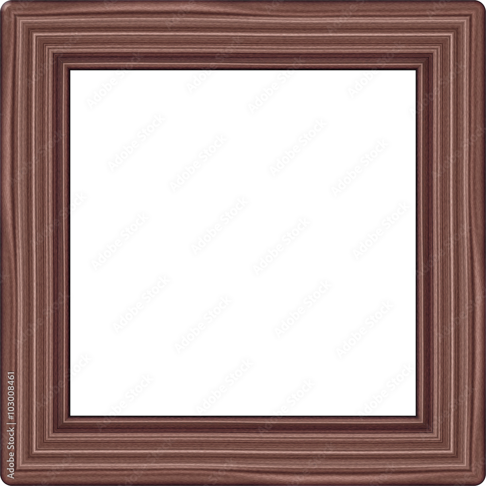 wooden frame isolated on white wooden frame isolated on white