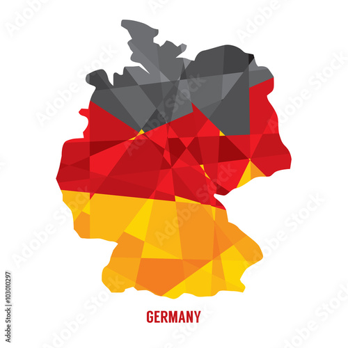 Map of Germany Vector Illustration.