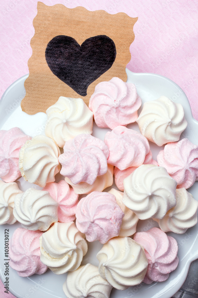 small spiral meringues - shallow depth of field small spiral meringues - shallow depth of field