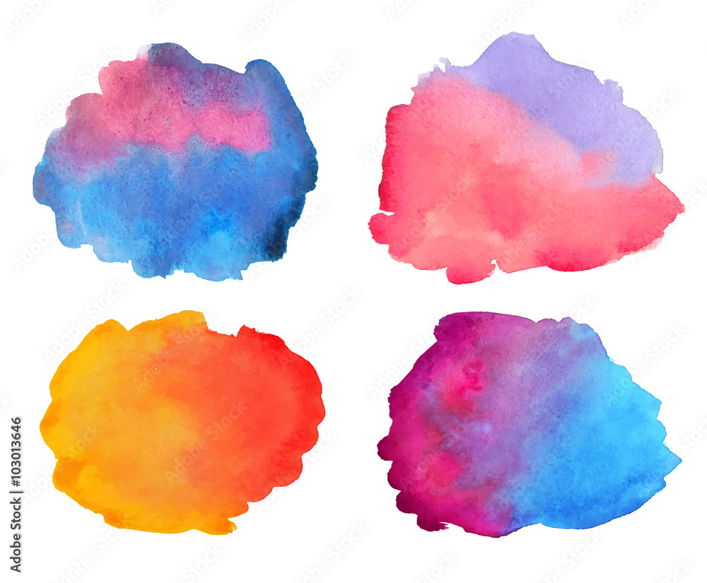 Watercolor splaches.