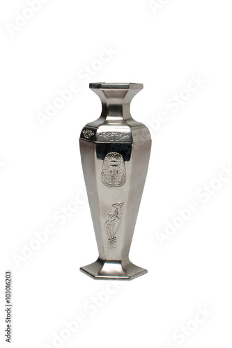 Egyptian vase from metal