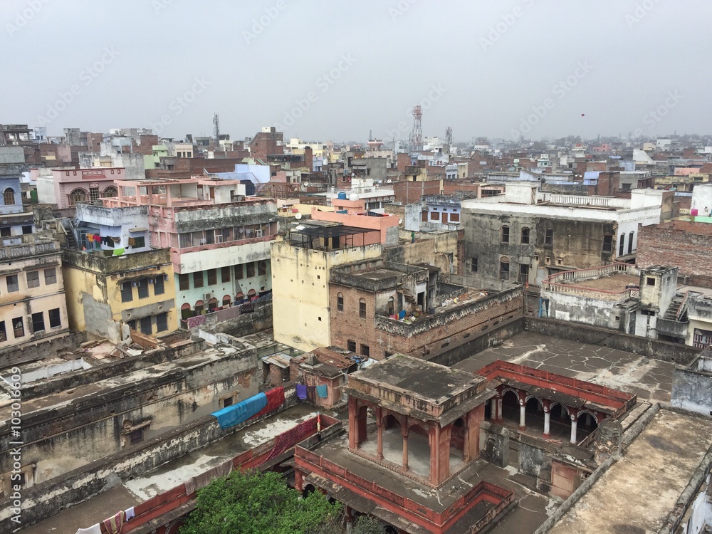 Panorama of holy city Varanasi (Benares), India