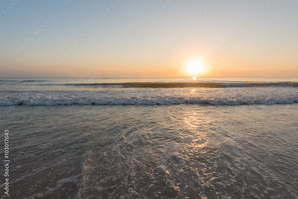 Morning with beautiful beach Morning with beautiful beach