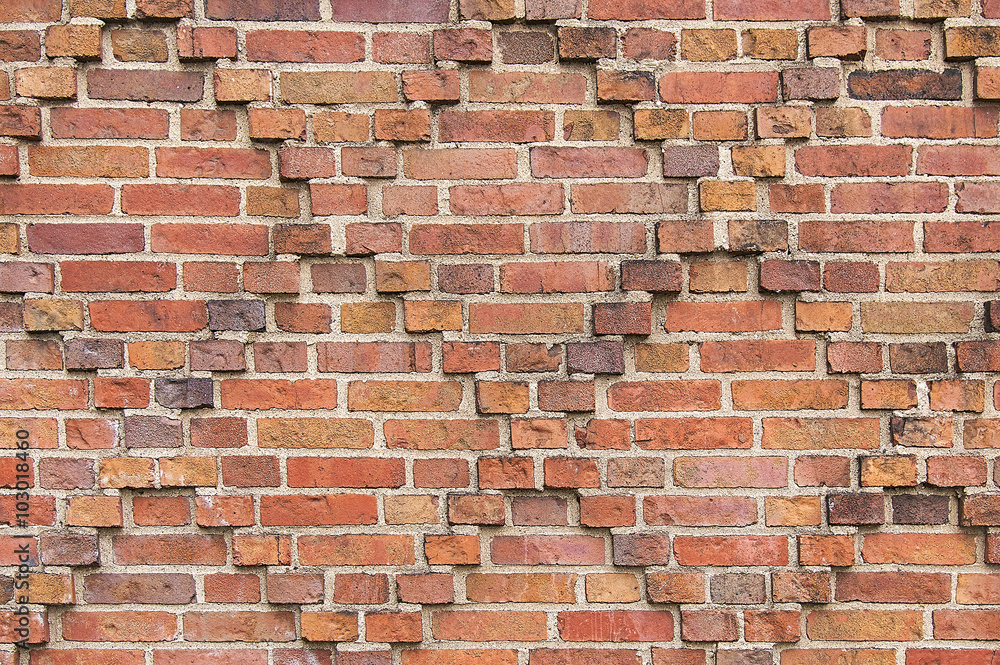 Old red brick wall background texture Old red brick wall background texture