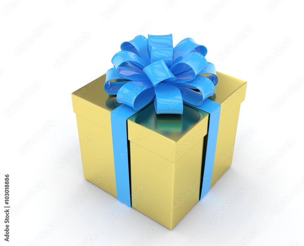 gift box with bows isolated on white gift box with bows isolated on white
