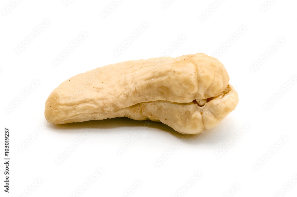 Fototapeta premium cashew nuts on white background