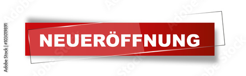 Button | Schild | Neueröffnung