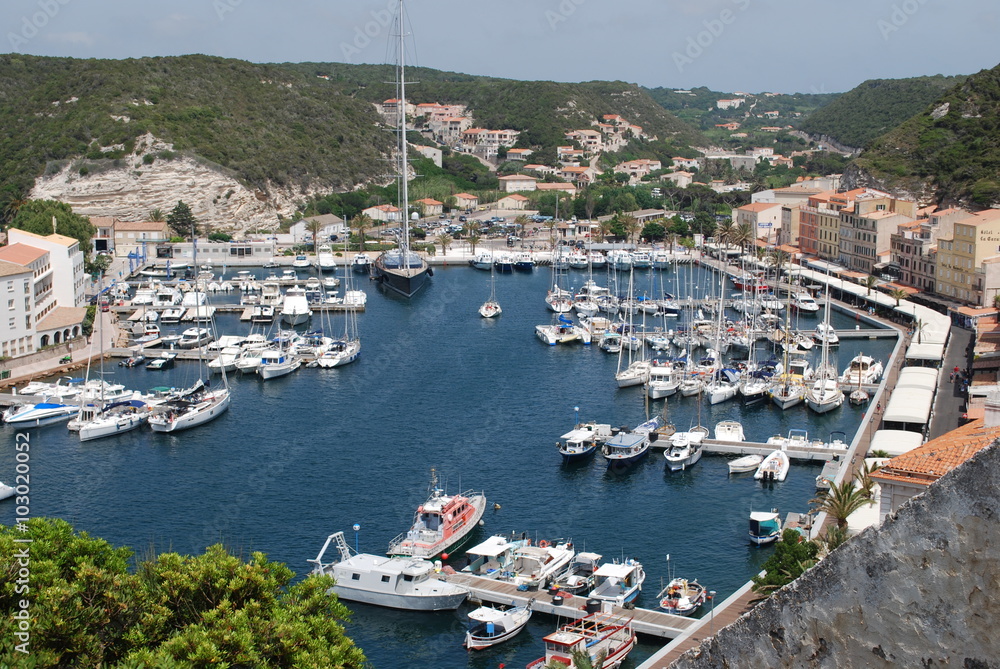 Port view, Corsica island.