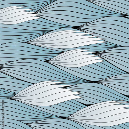 Seamless Wave Pattern - Vector Illustration