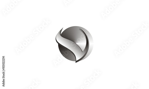 abstract line business company logo