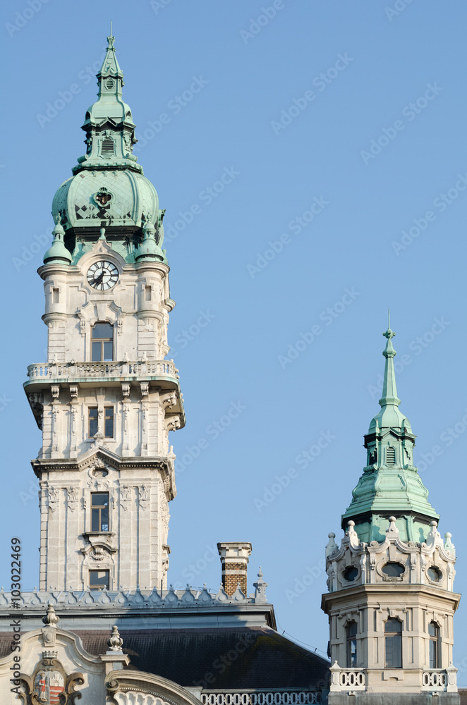 Gyor City Hall Towers