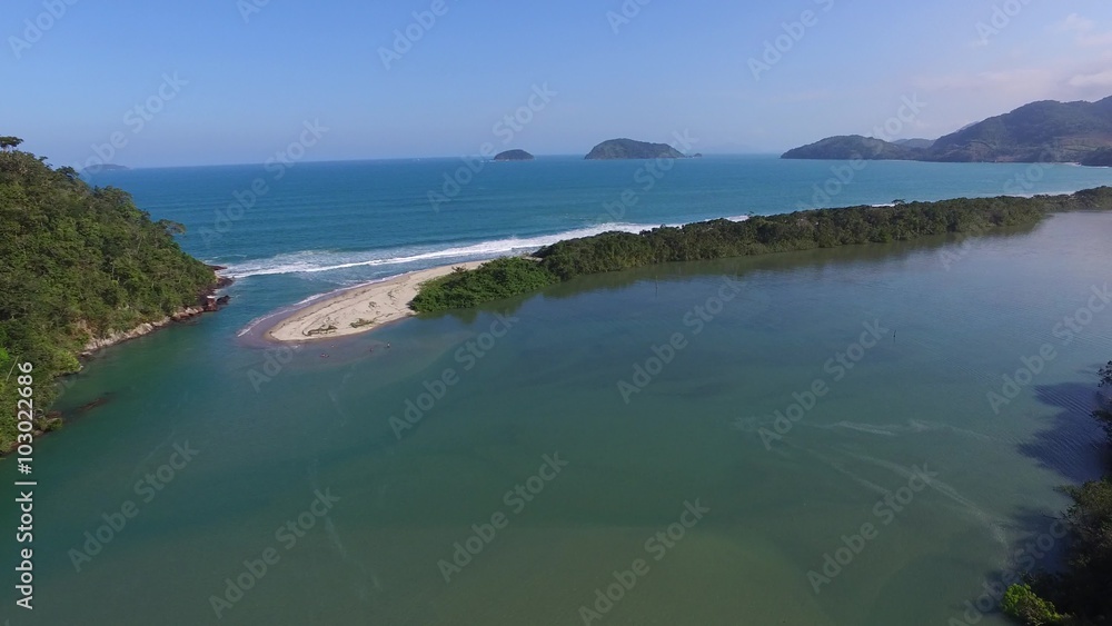 North coast of Sao Paulo State. Puruba beach in Brazil. North coast of Sao Paulo State. Puruba beach in Brazil.