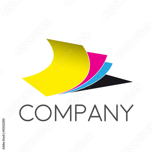 Vector sign abstract typographic printing, superimposed sheets i