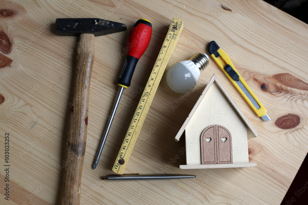 progettare lavori in casa Stock Photo Adobe Stock