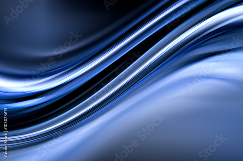 Beauty Blue Waves Design Background