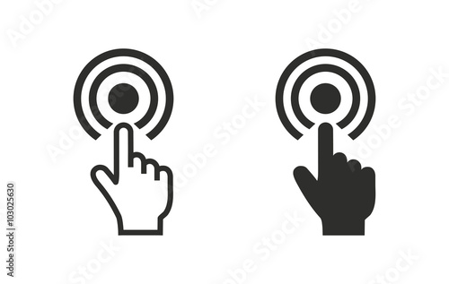 Touch  - vector icon.