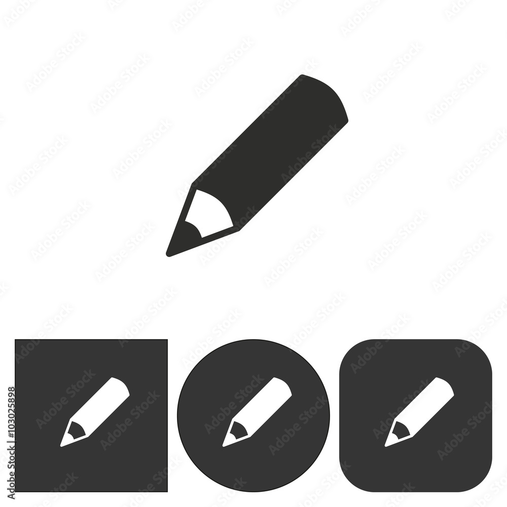 Pencil - vector icon. Pencil - vector icon.