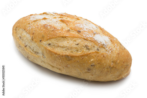 Bread isolated on white background