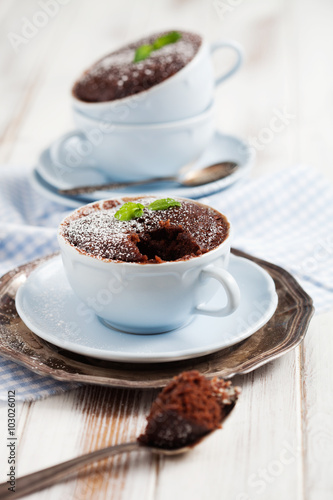 Chocolate mug cake photo