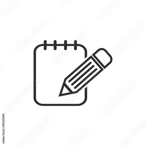 Notepad - vector icon.