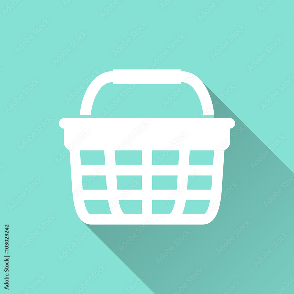 Shopping basket - vector icon. Shopping basket - vector icon.