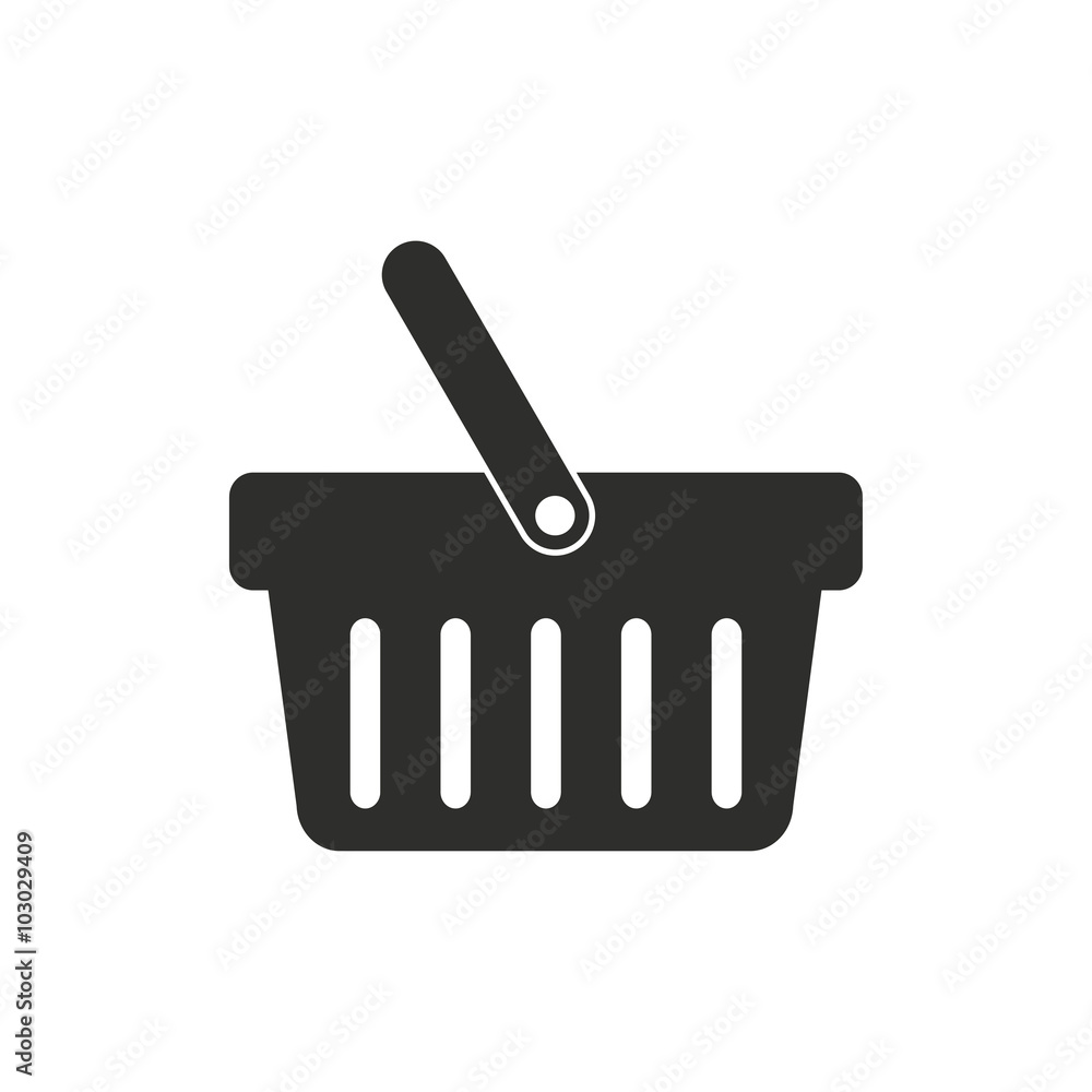 Shopping basket - vector icon. Shopping basket - vector icon.