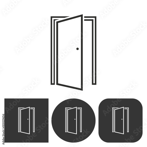 Door  - vector icon.