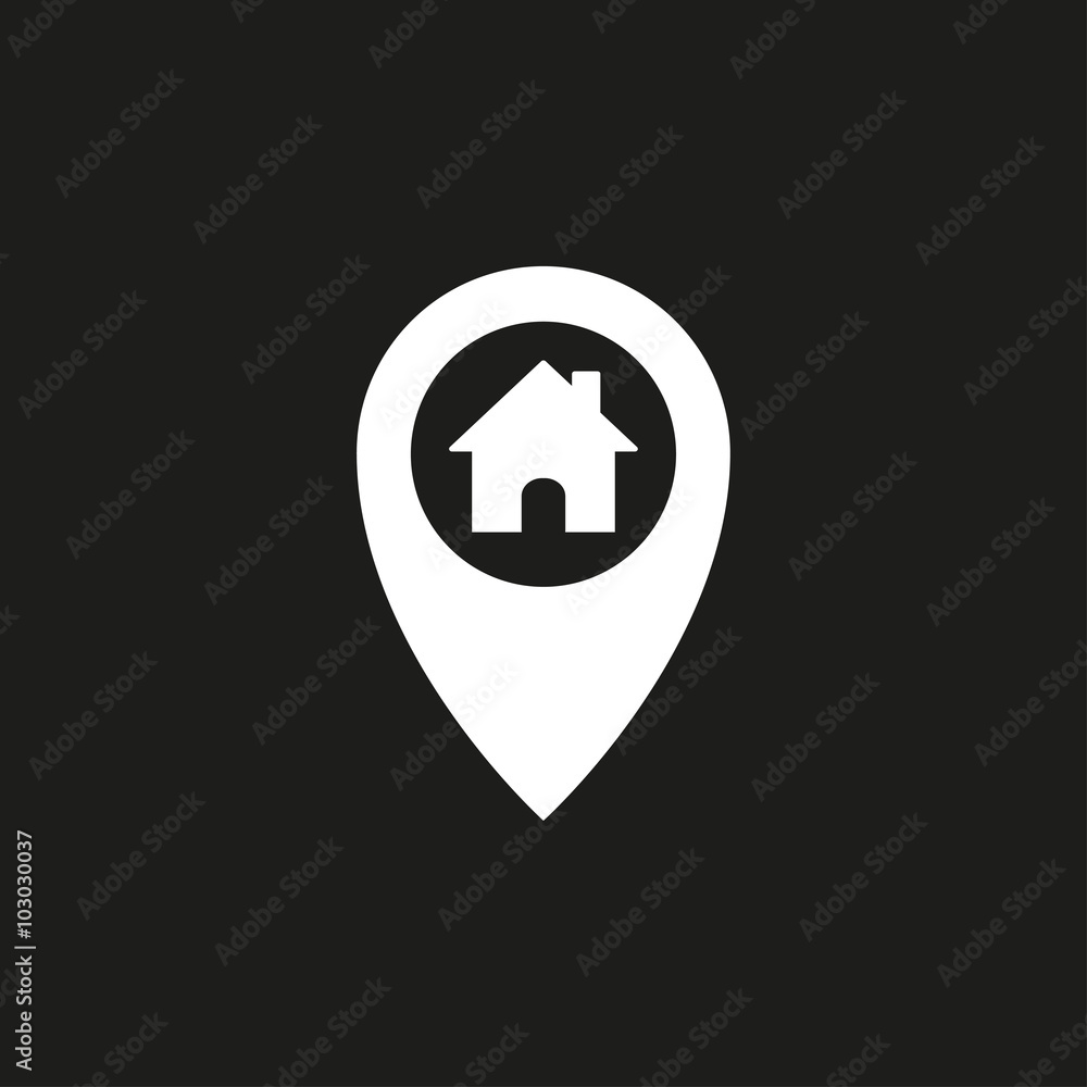 Map pin - vector icon. Map pin - vector icon.