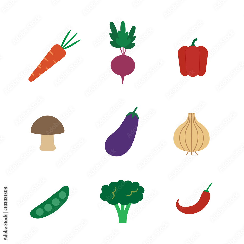 vegetable icon vegetable icon