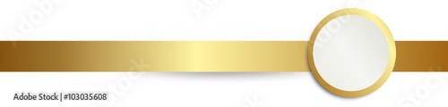 Gold Band Banner Kreis Kugel Rund 
