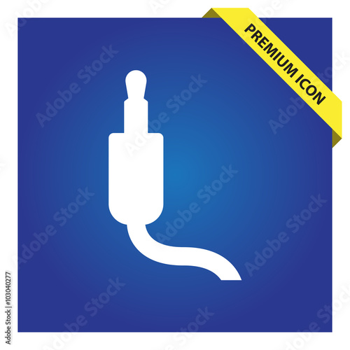 Jack audio cable icon